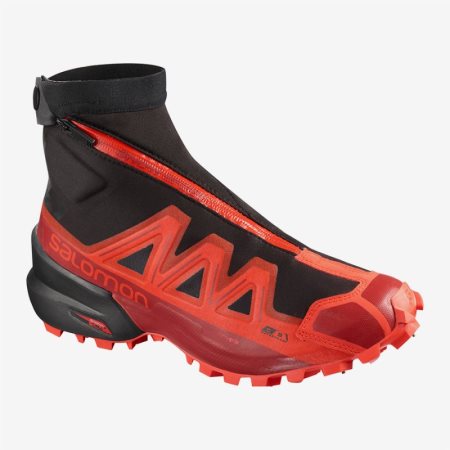 Salomon SNOWSPIKE CSWP Mens Trail Running Shoes Black/Red | Salomon South Africa